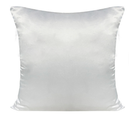 Fodera per cuscino in raso bianco – neutra
