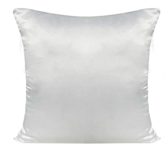 Fodera per cuscino in raso bianco – neutra
