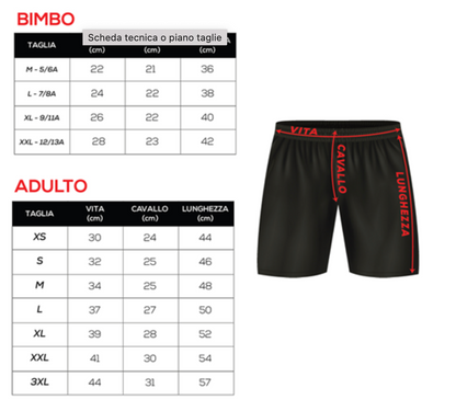 Shorts Sportivi Full Print da calcio