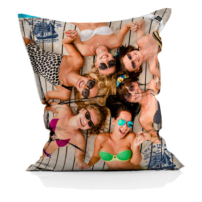 BIG LOUNGE POUF IN JUTA