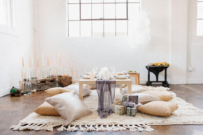 BIG LOUNGE POUF IN JUTA