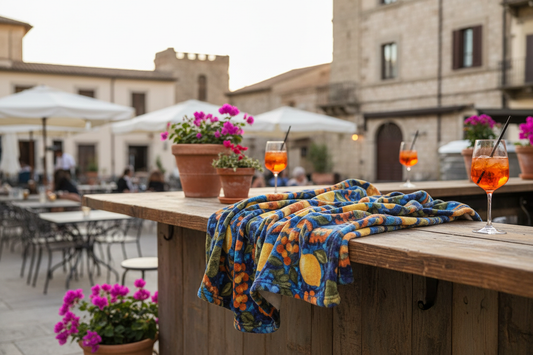 pile stampato all'aperto su bar