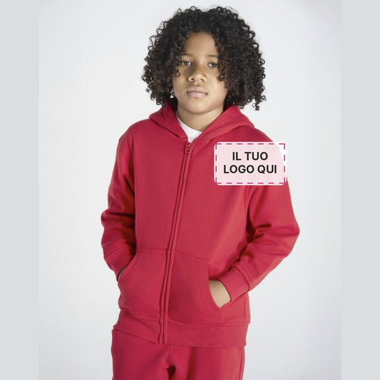 Felpa bambino personalizzata con il tuo logo