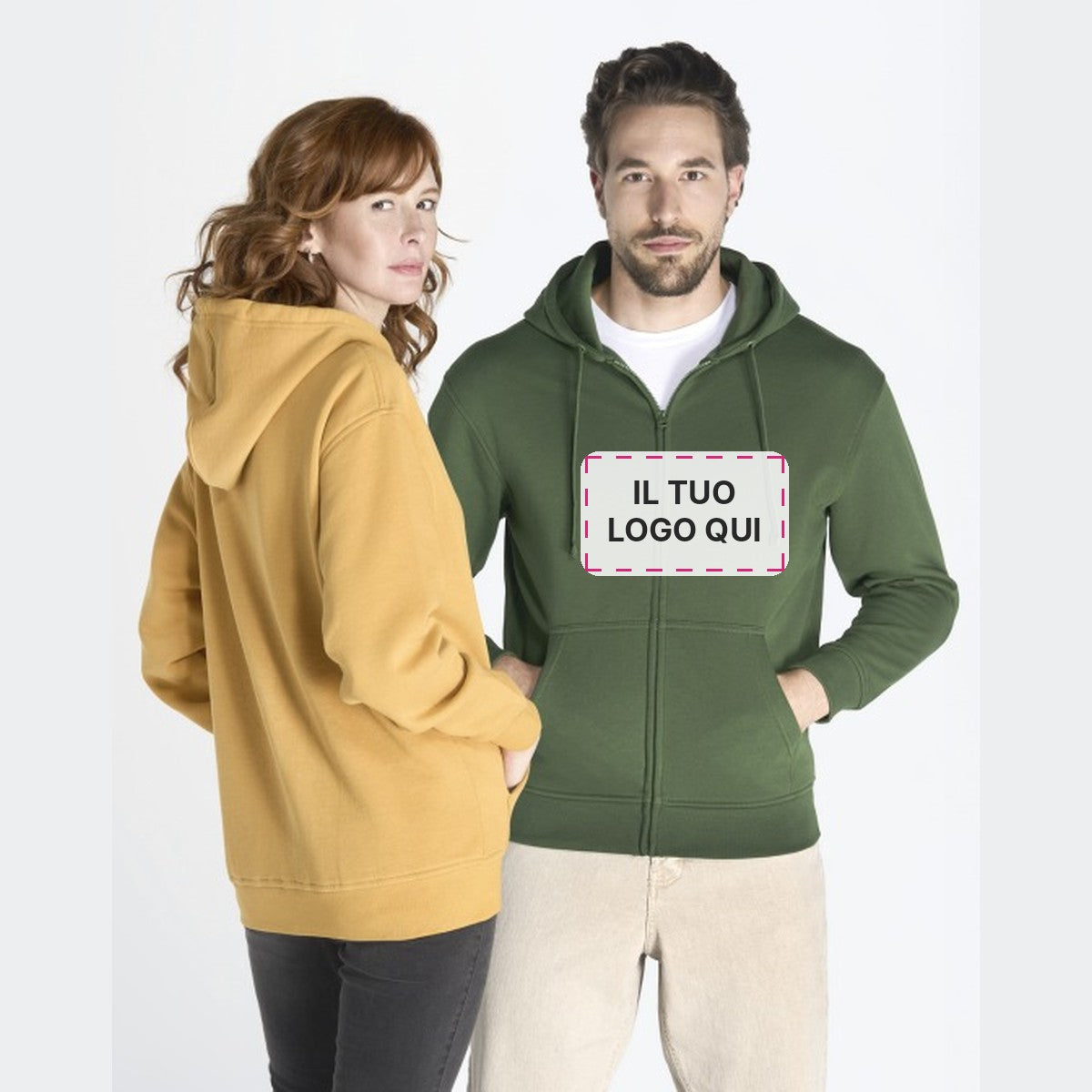 Felpa personalizzata con il tuo logo