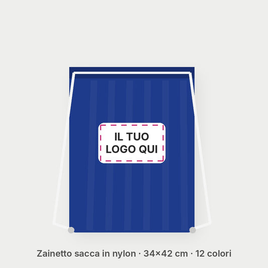 Zainetto sacca personalizzato con il tuo logo